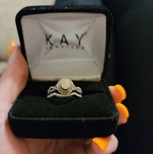 Double Halo Bridal Set